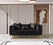 Santana Black Velvet Sofa 89" & Loveseat 69"