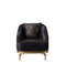 Santana Black Velvet Sofa 89" & Loveseat 69"