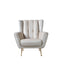 Merida Ivory Velvet Chair