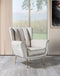 Merida Ivory Velvet Chair