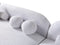 Liva Gray Boucle RAF 110" Sectional