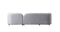 Liva Gray Boucle RAF 110" Sectional