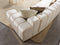Michelle Ivory Velvet 3-Piece Curved 165" Sectional
