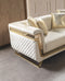 Anica Ivory Velvet Sofa 92" & Loveseat 76"
