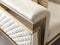 Anica Ivory Velvet Sofa 92" & Loveseat 76"