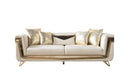 Anica Ivory Velvet Sofa 92" & Loveseat 76"