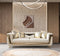 Anica Ivory Velvet Sofa 92" & Loveseat 76"