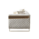 Anica Ivory Velvet Sofa 92" & Loveseat 76"