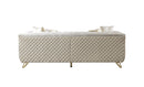 Anica Ivory Velvet Sofa 92" & Loveseat 76"