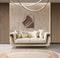 Anica Ivory Velvet Sofa 92" & Loveseat 76"