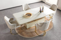 Anica Ivory 7-Piece Dining Set