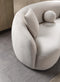 Bonita Ivory Velvet Sofa 91"