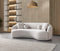 Bonita Ivory Velvet Sofa 91"