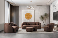 Bonita Coffee Velvet Sofa 91