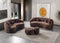 Bonita Coffee Velvet Sofa 91"