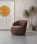 Bonita Coffee Velvet Accent Chair