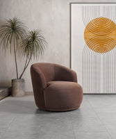 Bonita Coffee Velvet Accent Chair