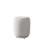 Cloe Ivory Velvet Stool