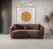 Bonita Coffee Velvet Loveseat 81"