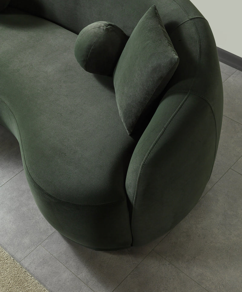 Bonita Green Velvet Sofa 91" & Loveseat 81" [ETA: 9/10]