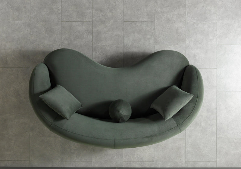 Bonita Green Velvet Sofa 91" & Loveseat 81" [ETA: 9/10]