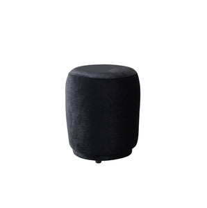 Cloe Black Velvet Stool