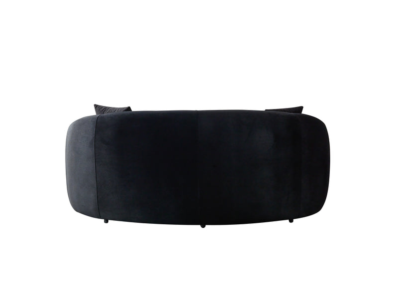 Bonita Black Velvet Sofa 91" & Loveseat 81" [ETA: 9/10]