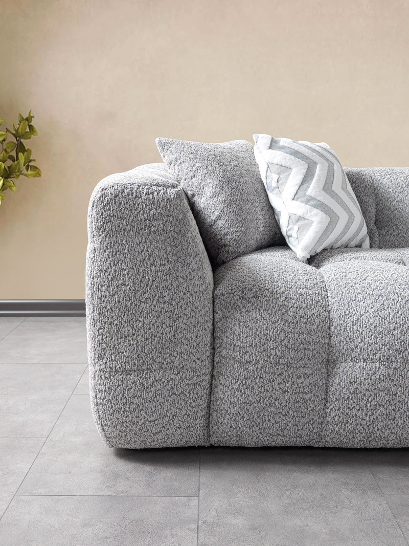 Ivy Gray Boucle RAF 110" Sectional
