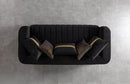 Carlina Black Velvet Sofa & Loveseat