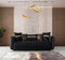 Carlina Black Velvet Sofa & Loveseat