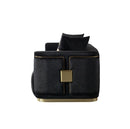 Carlina Black Velvet Loveseat