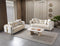 Carlina Ivory Velvet Sofa & Loveseat