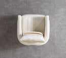 Carlina Ivory Velvet Sofa & Loveseat