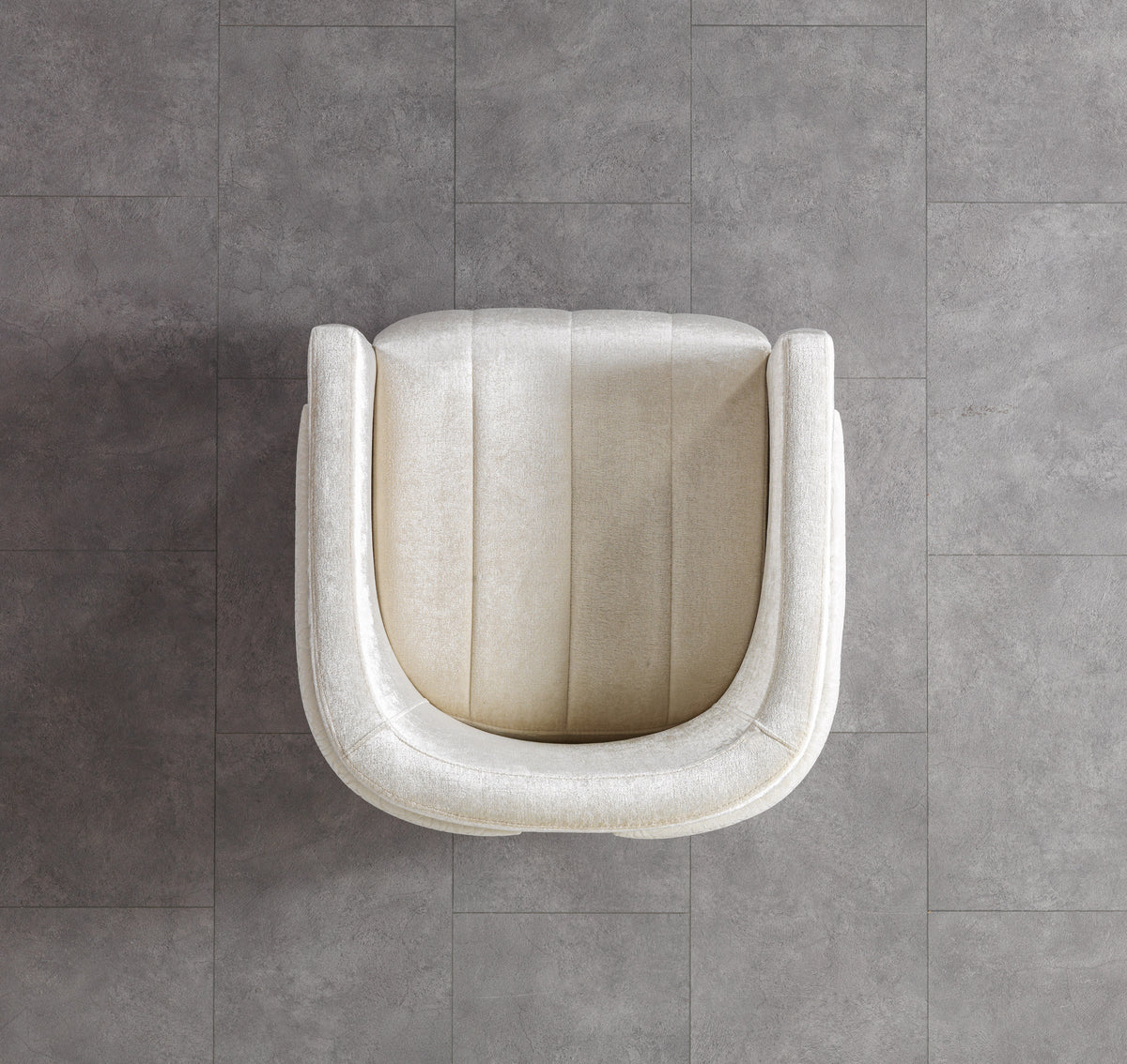 Carlina Ivory Velvet Chair