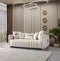 Carlina Ivory Velvet Sofa & Loveseat