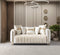 Carlina Ivory Velvet Sofa & Loveseat