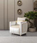 Carlina Ivory Velvet Sofa & Loveseat