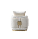 Carlina Ivory Velvet Sofa & Loveseat