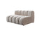 Lis Sand Boucle Double Chaise 147" Sectional