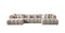 Lis Sand Boucle Double Chaise 147" Sectional