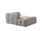 Ivy Sand Boucle Double Chaise 146" Sectional