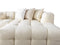Ivy Ivory Boucle Double Chaise 146" Sectional