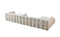 Ivy Ivory Boucle Double Chaise 146" Sectional