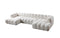 Lis Ivory Boucle Double Chaise 147" Sectional