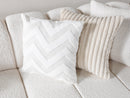 Lis Ivory Boucle Double Chaise 147" Sectional
