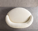 Bonita Ivory Boucle Round Sofa  71"