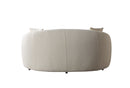 Bonita Ivory Boucle Round Sofa  71"