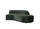 Cloe Green Velvet Curved 134" RAF Sectional