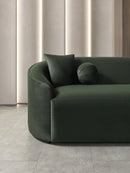Cloe Green Velvet Curved 134" RAF Sectional