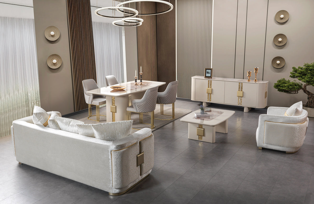 Carlina Ivory Coffee Table